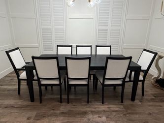 Dining table with 8 chairs
