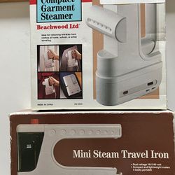 Garment Steamer/Steam Travel Iron 2 Items