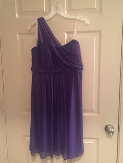 Purple bridesmaids dress