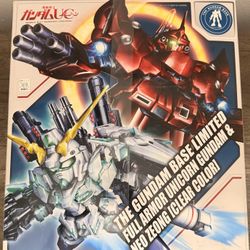 BB SD The Gundam Base Limited Full Armor Unicorn Gundam & Neo Zeong (Clear Color)