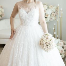 Custom Wedding Gown / Size US 4-6