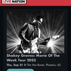 Shakey Graves 9/21/23 @ The Van Buren