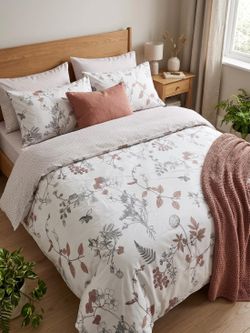 Duvet Sets-White Floral-Soft w/2 Pillowcases King/Queen/Twin