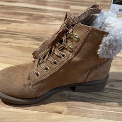 Girls Faux Fur Ankle Boots- Cat And Jack 