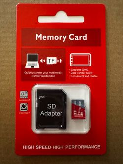 1TB SD Memory Card with Adapter, Universal Compatible Micro TF Memory Card, Data Storage Device
