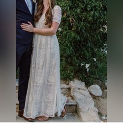 Boho Lace Wedding Dress