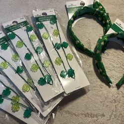 St. Patricks Headbands And Lightup Necklaces