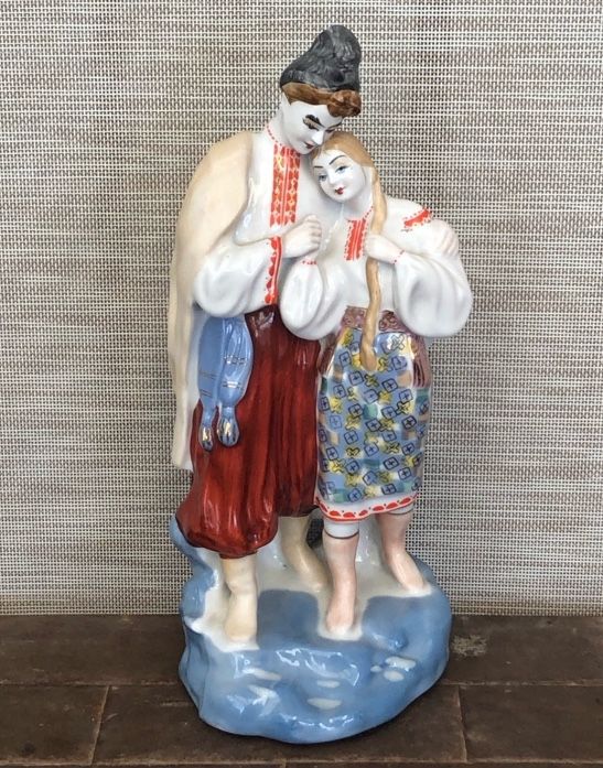 Vintage Soviet USSR Porcelain Lovers Figurine