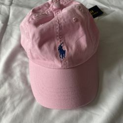 Pink Ralph Lauren Polo Hat