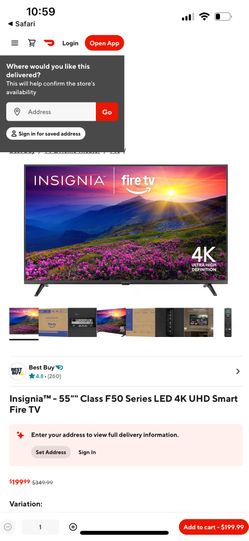 Insignia™ - 55"" Class F30 Series LED 4K UHD Smart Fire TV