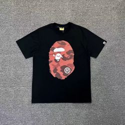 Red & Black camouflage BAPE T-shirt 