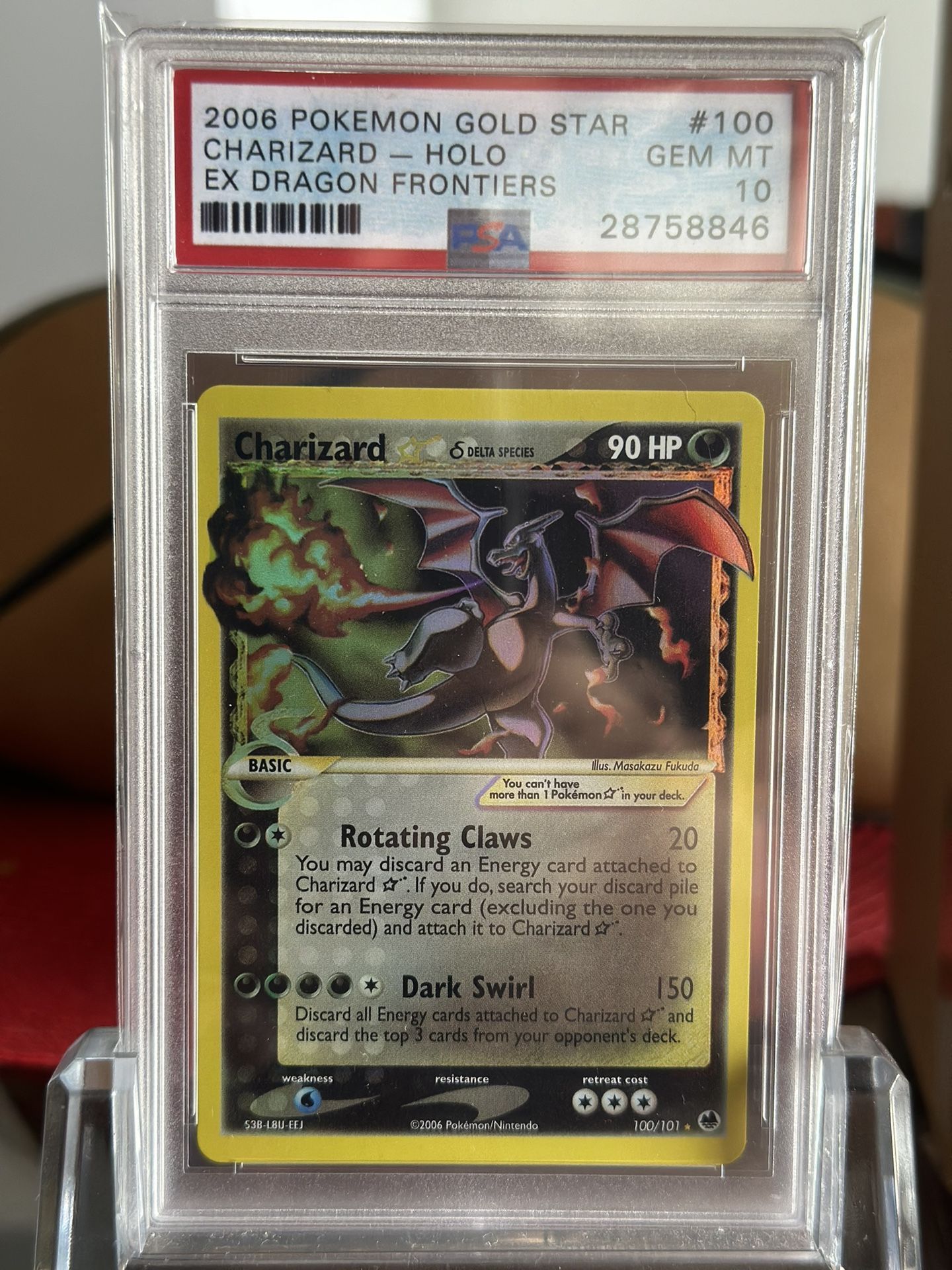 Pokémon Charizard Gold Star Psa 10 Proxy
