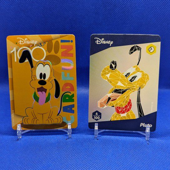 Disney 100th Anniversary Special Cards - Pluto Cardfun & Woolworths Wonders