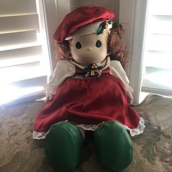 Vintage Precious Moments Christmas Doll”HOLLY” 