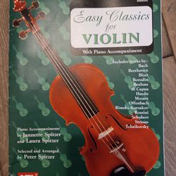 Easy Classics for Violin-with Piano Accompaniment