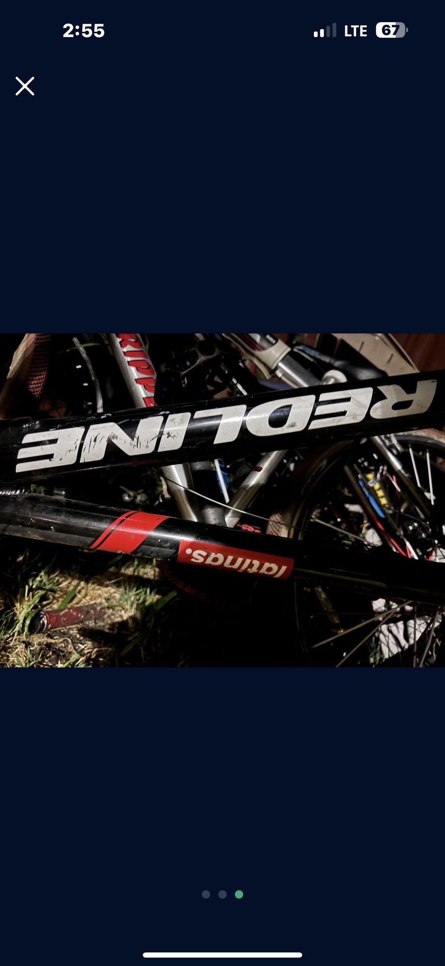 24” Redline BMX Bike Frame Chris king Rear Hub