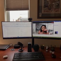 Dual monitors and Mount