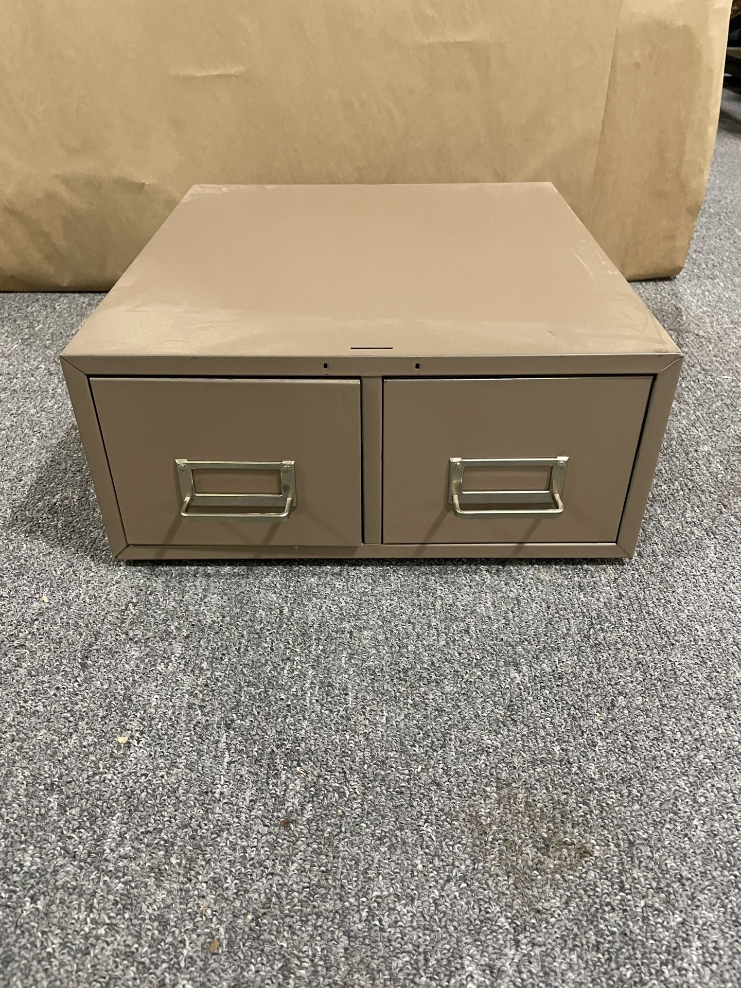 Small Metal Desktop Cabinet.