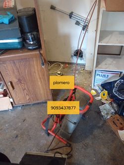 Drain Snake and jetter machine