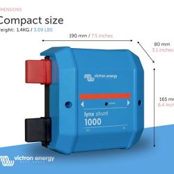 Victron Energy Lynx Shunt IP22 VE.Can 1000 amp (M8)