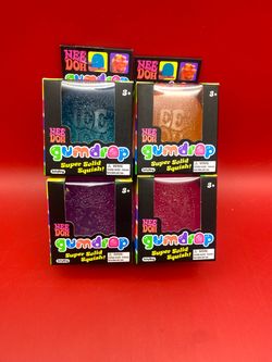 New Doh Gumdrop Lot of (4) Different Colors NEW #26075HY
