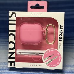 Pink AirPods silicone Case 3rd Gen