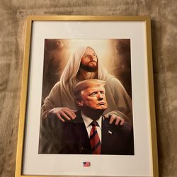 Jesus watching over President Trump picture ✨🇺🇸