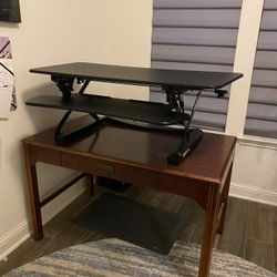 Standing Desk Converter And Desk