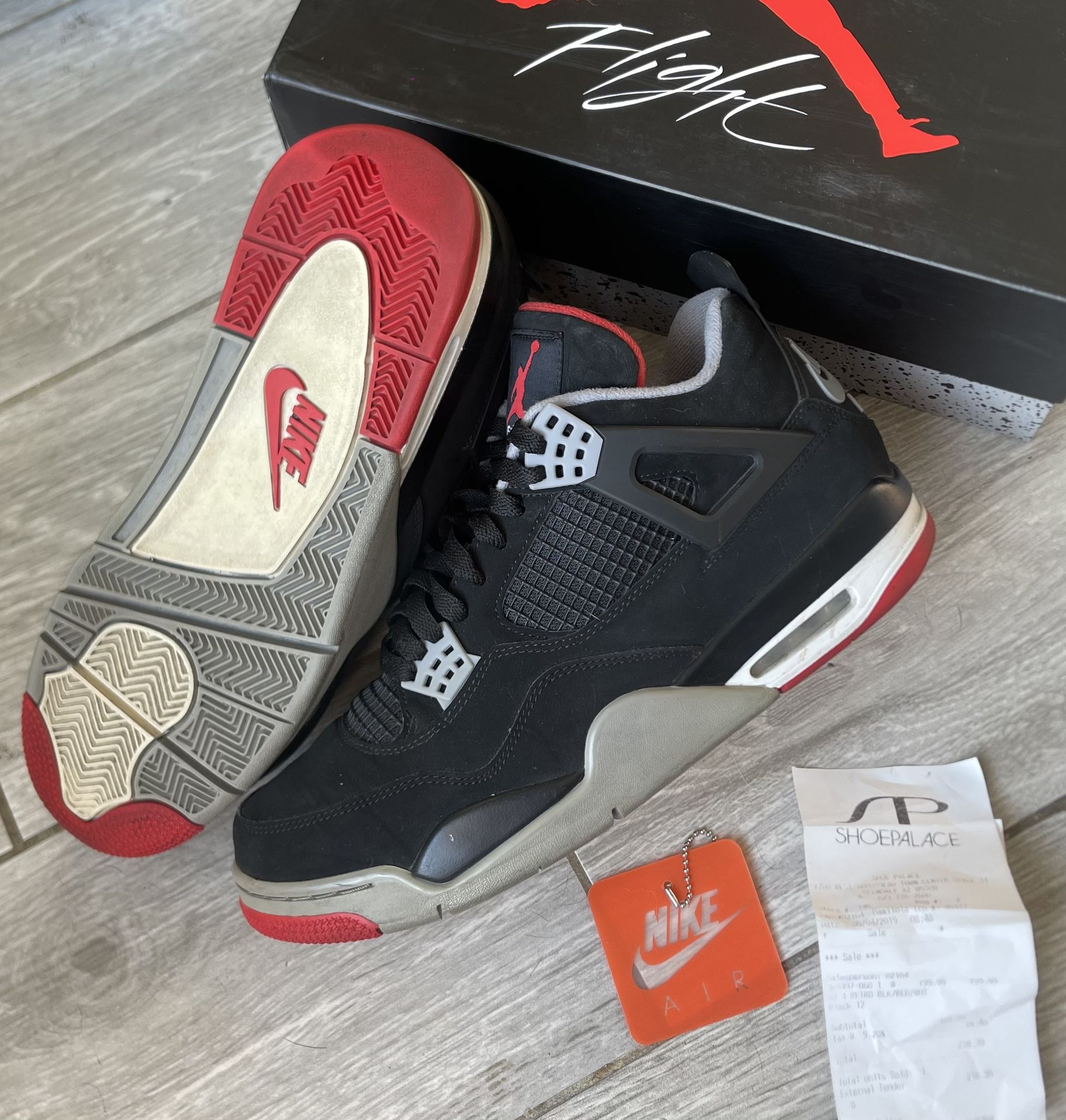 Jordan 4 Bred Size 12