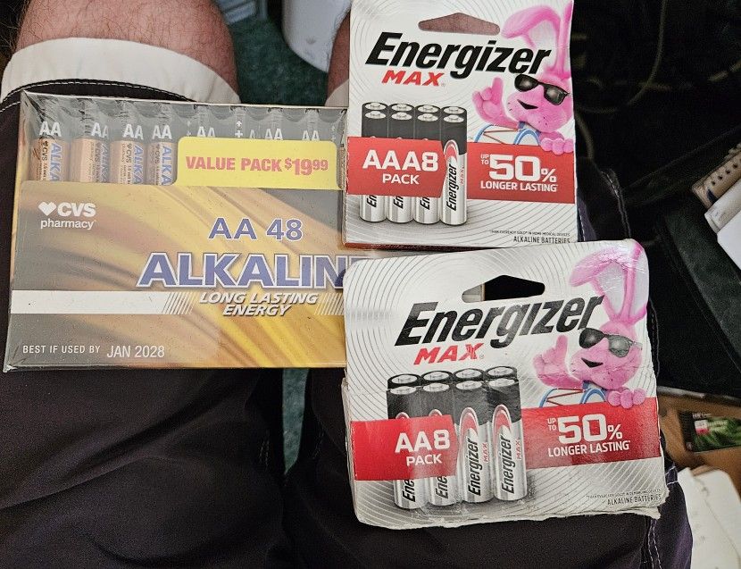 Aa And Aaa Batteries Cvs And Energizer Max