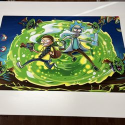Rick And Morty Canvas Print 24x36”