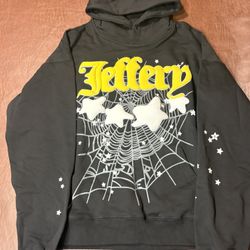 Black And Yellow Jeffery Spider Hoodie