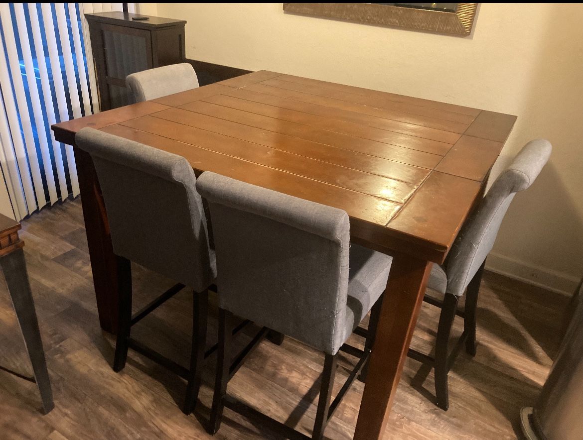 Dining table and chairs