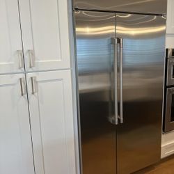 Stainless Steel Cafe Side By Side Built In 42” Refrigerator New 