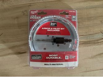 Milwaukee Hole Saws 6" Dozer Bi-Metal Arbor Pilot Bits Power Tools Accessories