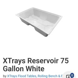 Hydroponic Reservoir - 75 Gallon X tray