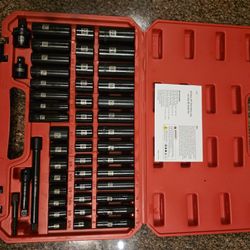 Brand new 3/8" drive SAE & Metric long and short impact socket kit set 