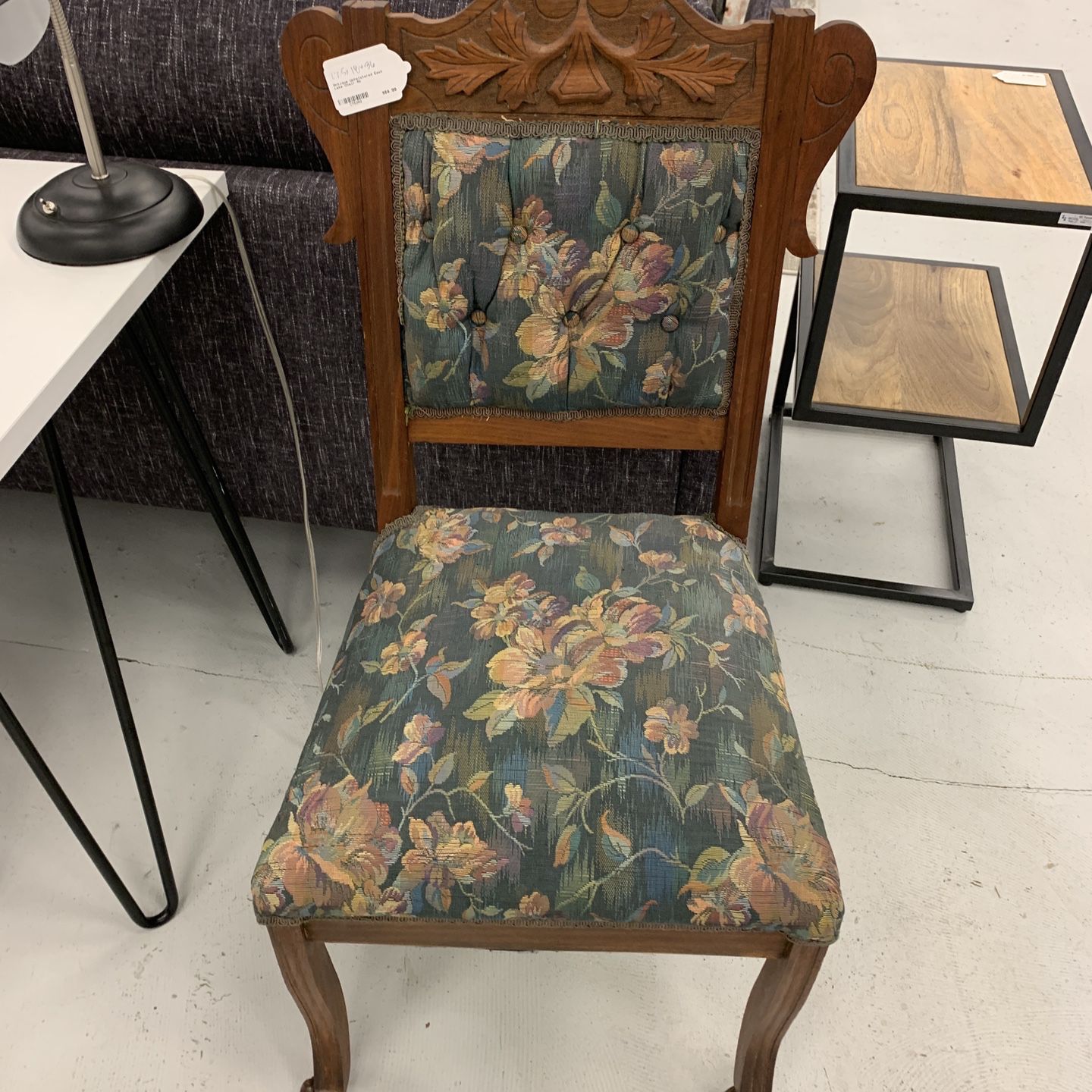 Antique Upholstered East Lake Chair 