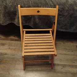 Ikea wood folding chair