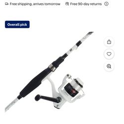 Abu Garcia Ike Dude Spinning Combo, 6' Medium Fishing Rod, 30 Size Reel