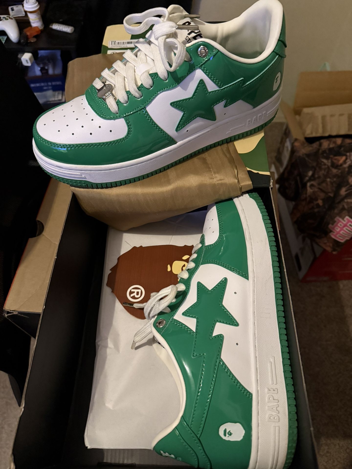 Bathing Ape Bapesta Shoes Size 10.5