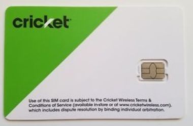Cricket SIM card new. $10