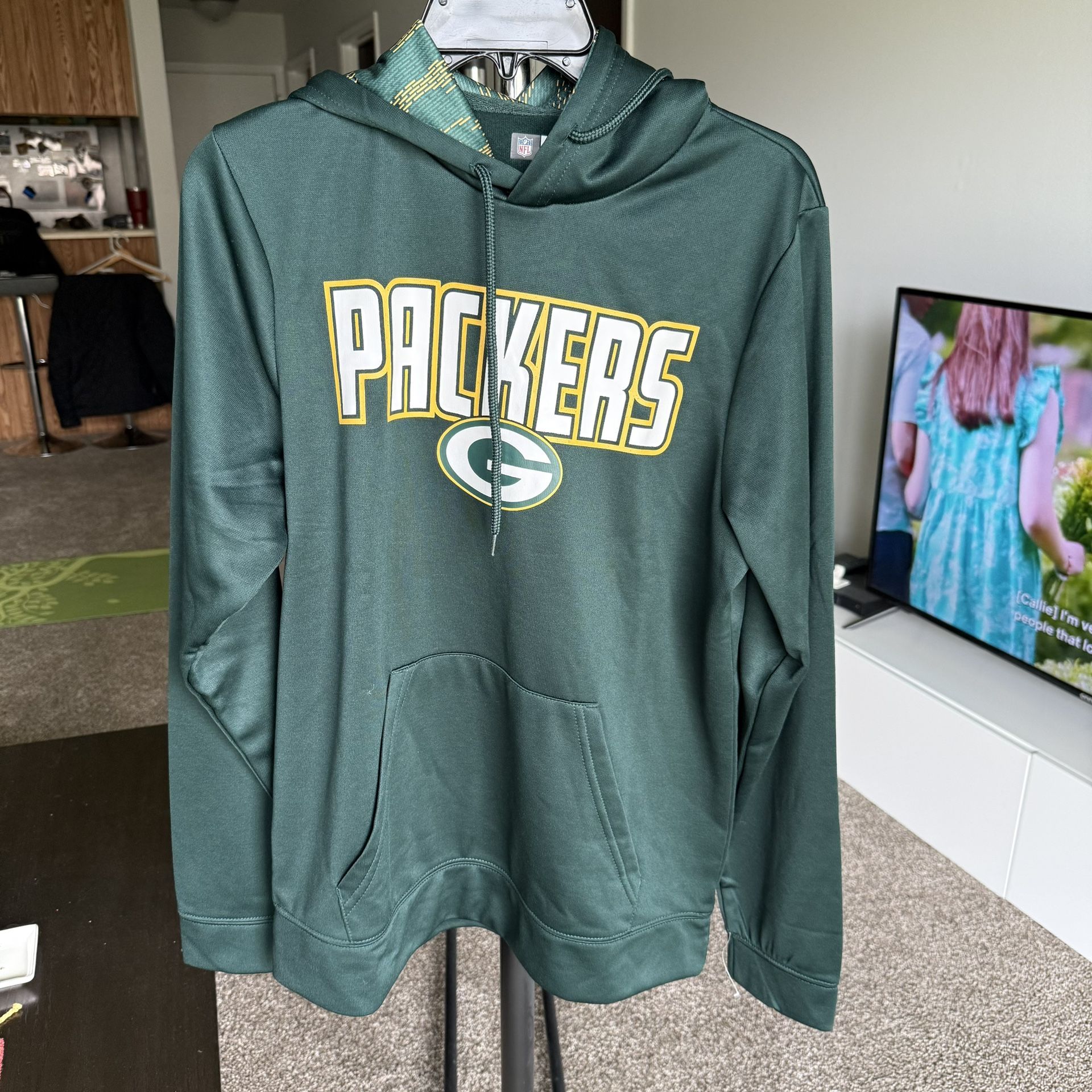 MEN'S NFL GREEN BAY PACKERS VIPER PRINT HOODIE NWOT