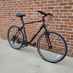 NEW 22" XL RETROSPEC BARRON 7 SPEED MATTE BLACK COMFORT FITNESS HYBRID BIKE