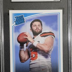 2018 Donruss Baker Mayfield Rated Rookie Graded SGC 9.5 