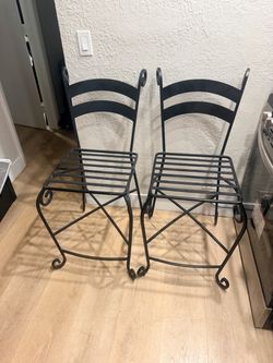 Black Iron chairs