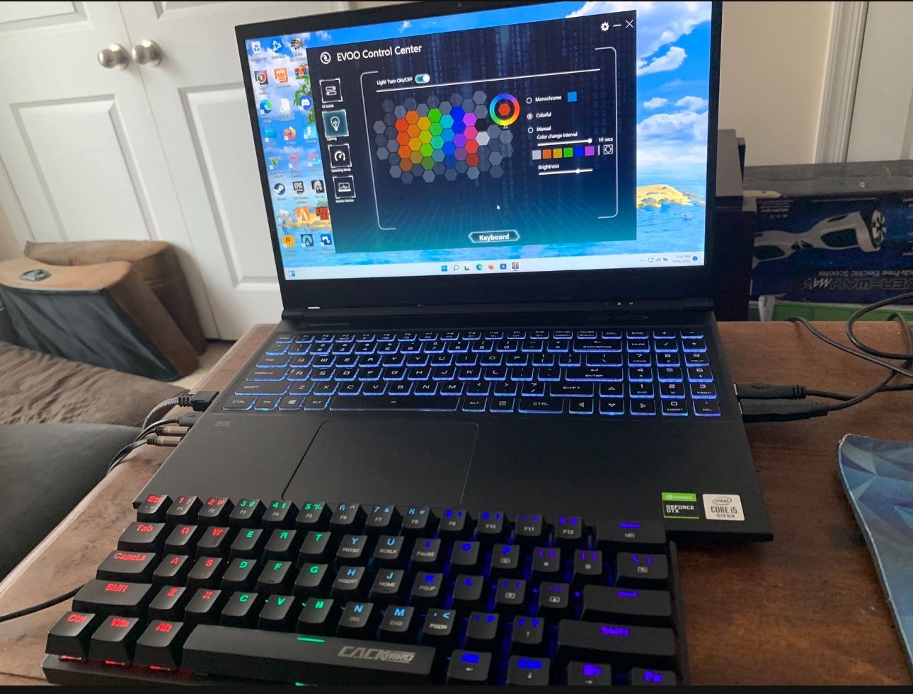 Evoo Gaming Laptop Info/Specs in Description