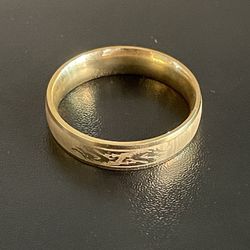 Gold Stainless Steel Dragon Ring Size 11
