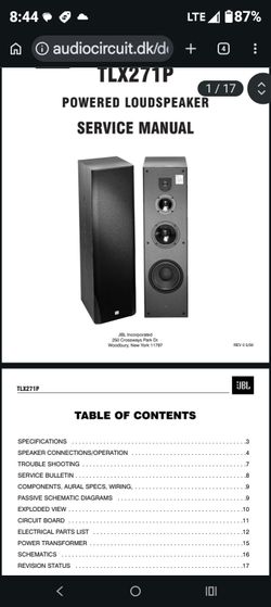 JBL Full Range Tower Speakers 2