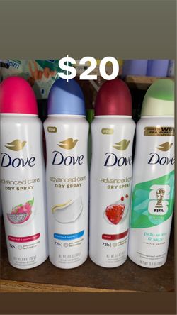 Dove Advanced Care Dry Spray Deodorant 4-Pack